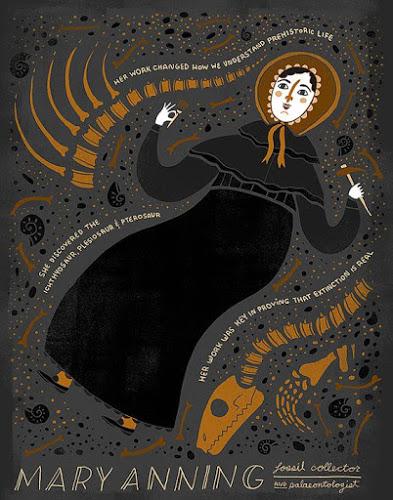 Un pequeño homenaje a Mary Anning a través de ilustraciones...