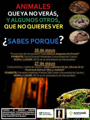 Hablando de víboras y salamandras en Herramélluri (La Rioja)