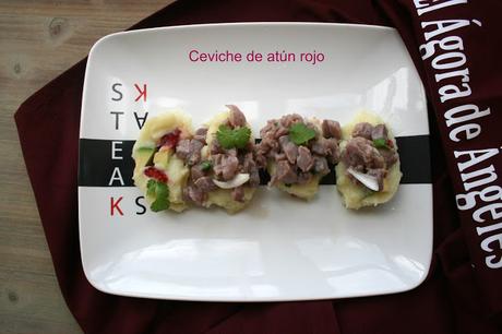 Ceviche de atún rojo