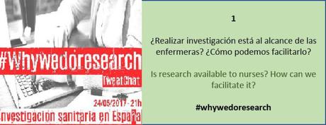 TweetChat #whywedoresearch: Investigación Sanitaria en Español TweetChat #whywedoresearch: Investigación Sanitaria en Español