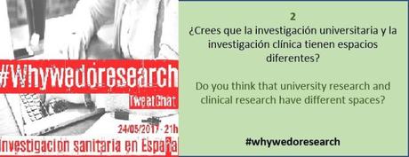 TweetChat #whywedoresearch: Investigación Sanitaria en Español