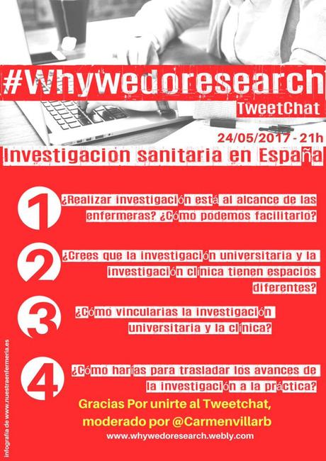 TweetChat #whywedoresearch: Investigación Sanitaria en Español