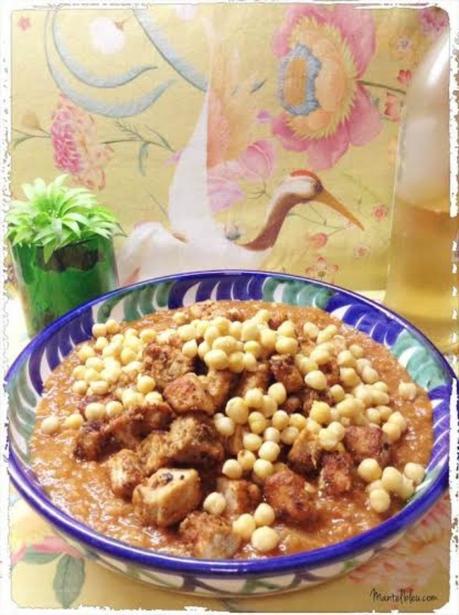 Guiso de lomo con garbanzos