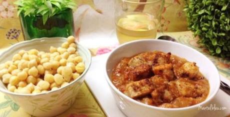 Guiso de lomo con garbanzos