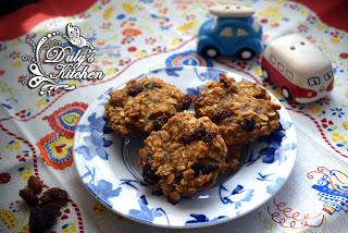 Galletas de plátano y avena