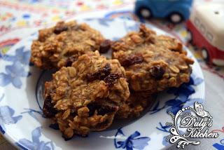 Galletas de plátano y avena