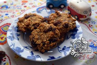 Galletas de plátano y avena