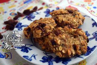 Galletas de plátano y avena