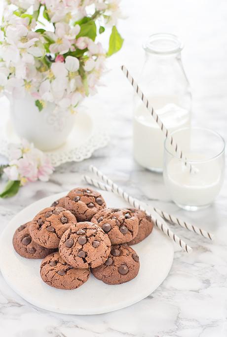 Cookies de chocolate cargaditas de pepitas