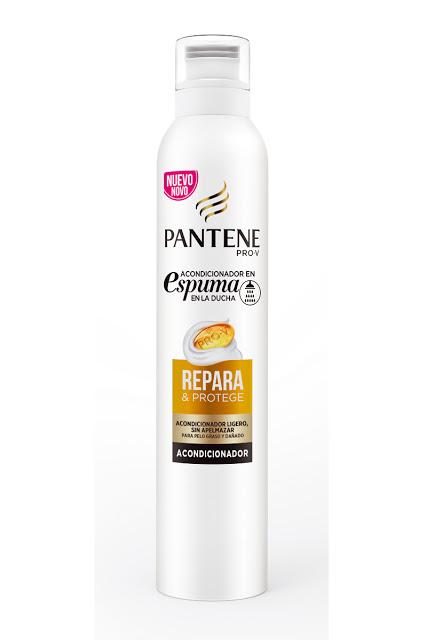 Acondicionador en espuma de Pantene. Acondicionador en espuma de Pantene.