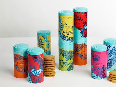 Las coloridas latas de galletas de Fortnum and Mason diseñadas para la hora del té