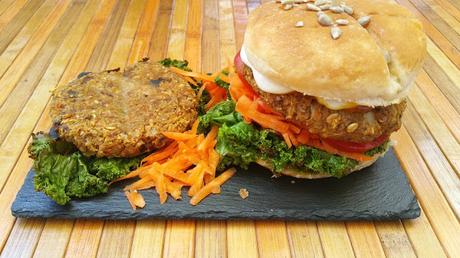 Hamburguesas de coliflor y verduras Hamburguesas de coliflor y verduras