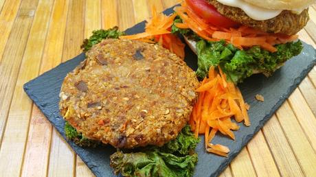 Hamburguesas de coliflor y verduras Hamburguesas de coliflor y verduras