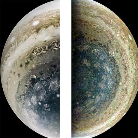 Las nuevas fotos de Jupiter parecen cuadros expresionistas abstractos Mix