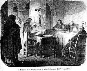 Resultado de imagen de clérigo juzgado por la inquisicion