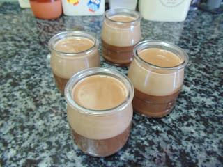 Panna cotta 2 chocolates Panna cotta 2 chocolates