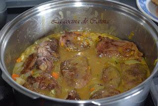 Carrilleras de cerdo al curry