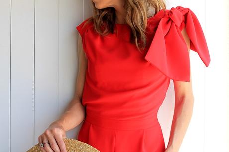 mono rojo , look de fiesta mono rojo , look de fiesta