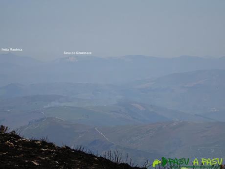 Vista de Peña Manteca y la Fana de Genestaza desde el Pico Cervero