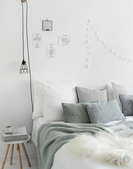 Sereno y natural dormitorio escandinavo
