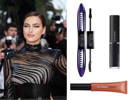 Irina Shayk maquillaje de Loreal para Cannes