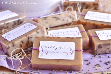 Detalles para bodas jabones de lavanda Detalles para bodas jabones naturales de lavanda