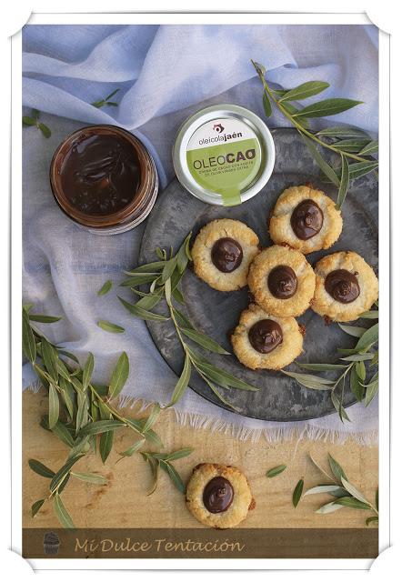 Rocas de Coco y Crema de Chocolate Rocas de Coco y Crema de Chocolate