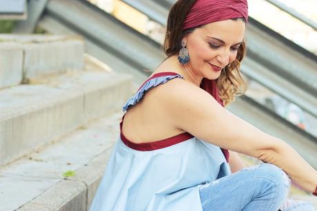 Top con escote de espalda Top con escote de espalda