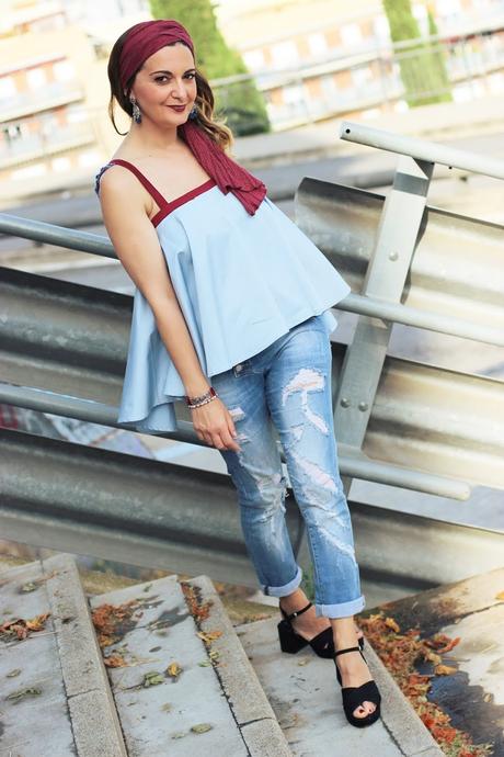 Top con escote de espalda Top con escote de espalda