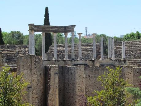 El teatro de las ruinas romanas de Mérida. España El teatro de las ruinas romanas de Mérida. España