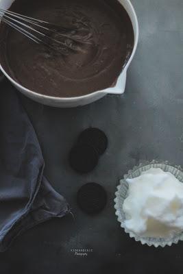 Gofres de galletas Oreo en sandwichera