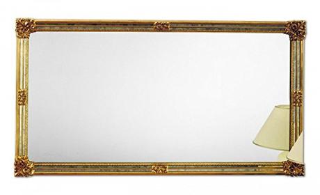 Espejos actuales Wander espejo de pared rectangular Design oro