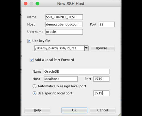 Como crear un tunel ssh para acceder a una BBDD Oracle Como crear un tunel ssh para acceder a una BBDD Oracle