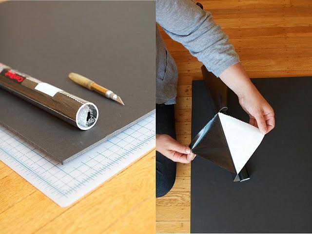 Diy: cómo hacer un pizarra con cartón pluma y papel adhesivo