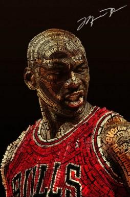 Pinturas de Michael Jordan.