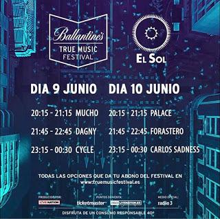 Ballantines True Music Festival, Cycle + Dagny + Mucho, Madrid, Sala El Sol, 9-6-2017
