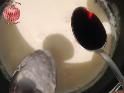 Panna cotta con mermelada de cerezas