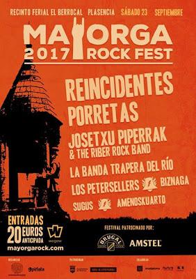 Mayorga RockFest 2017: Reincidentes, Porretas, Josetxu Piperrak, La Banda Trapera del Río, Petersellers...