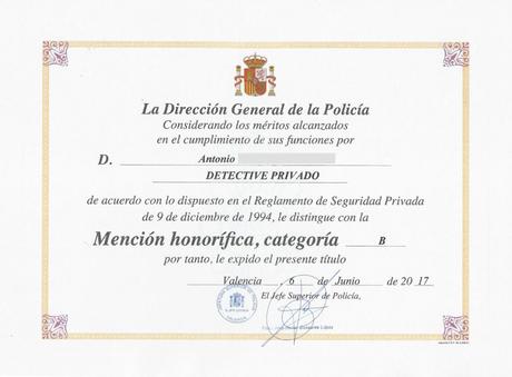 mención honorífica de la DGP obtenida por Veritas