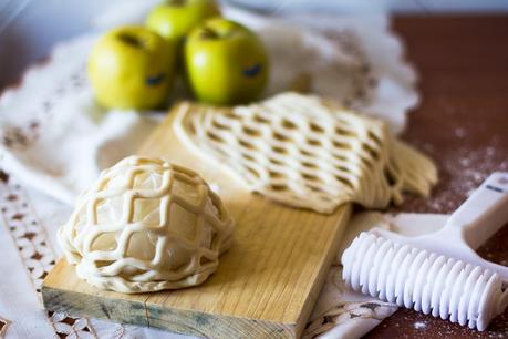 Enrejado de hojaldre y manzanas asadas Receta Enrejado de hojaldre y manzanas asadas Receta