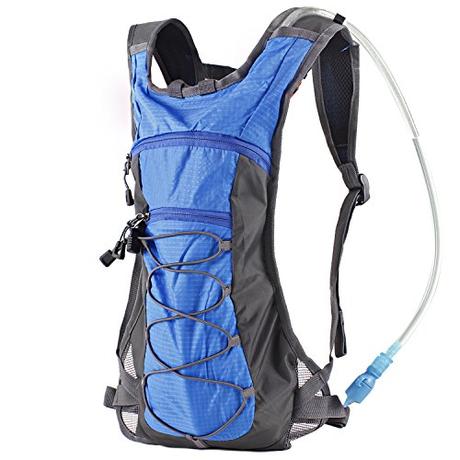 Síntomas que indican que estamos sufriendo un golpe de calor Mochila de Hidratación con Vejiga de Agua de 70 onzas 2L para Correr, Senderismo, Ciclismo, Escalada, Campamento y Carrera (azul/azul)