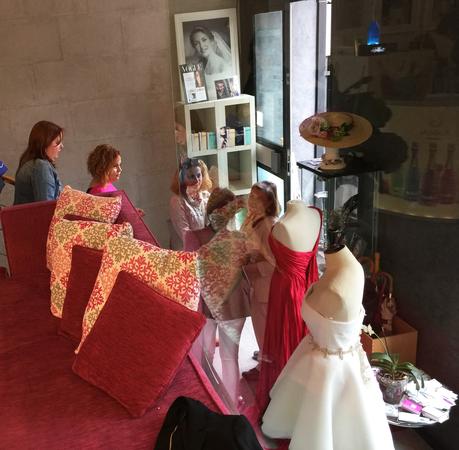Uno de los rincones de la peluquería Aguilar Delgado Descubriendo a Jean-Francoise Lazartigue y sus tratamientos para el cuidado capilar