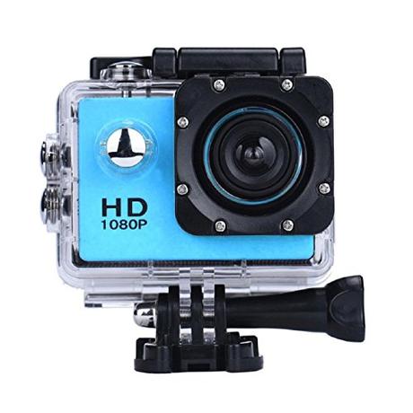 Top 10 material de ciclismo en oferta Vemont Cámara Deportiva 1080P HD Impermeable 30M Pantalla de 2.0 Lente de Gran Angular de 120 Grados Multiples Accesorios para Deportes y Actividades, Buceo, Nadar, Correr, Ciclismo, etc. (Azul)