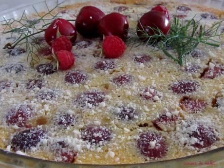 Clafoutis de Cerezas sin gluten y sin lactosa