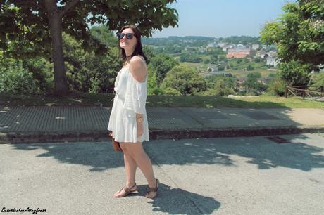 White Dress & Brown