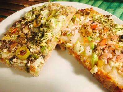 Pizza con harina de espelta