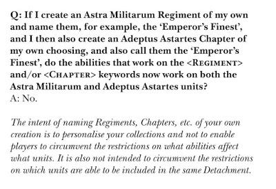 FaQs y aclaraciones de W40K 8ª (Nice try, Emperor Finest) FaQs y aclaraciones de W40K 8ª (Nice try, Emperor Finest)