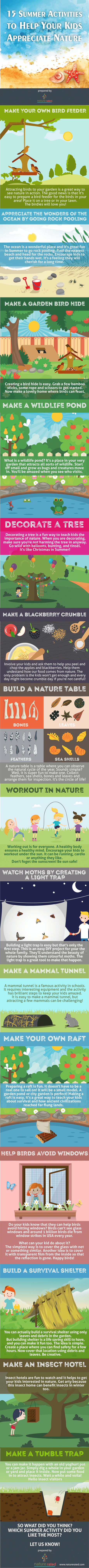 15 actividades para ayudar a tus hijos a apreciar la naturaleza – 15 activities to help your kids appreciate nature