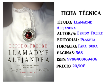 Reseña: Llamadme Alejandra, de Espido Freire