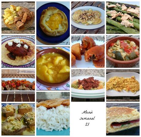 Menú semanal 21 Menú semanal 21